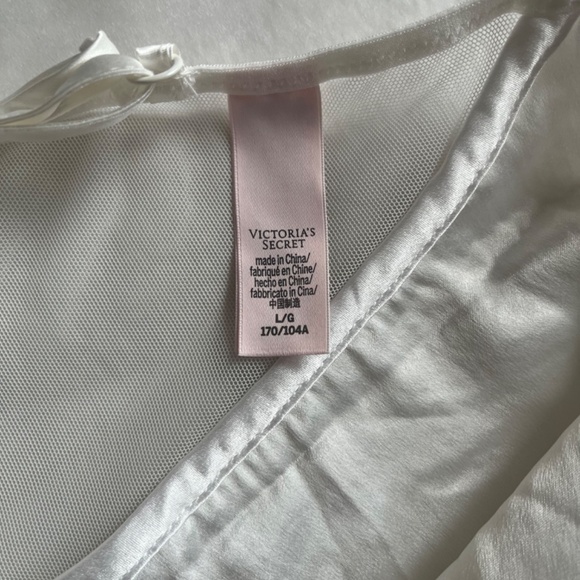 Victoria's Secret Sexy Sequin Criss Cross White Mesh detail Bodysuit - Picture 7 of 7